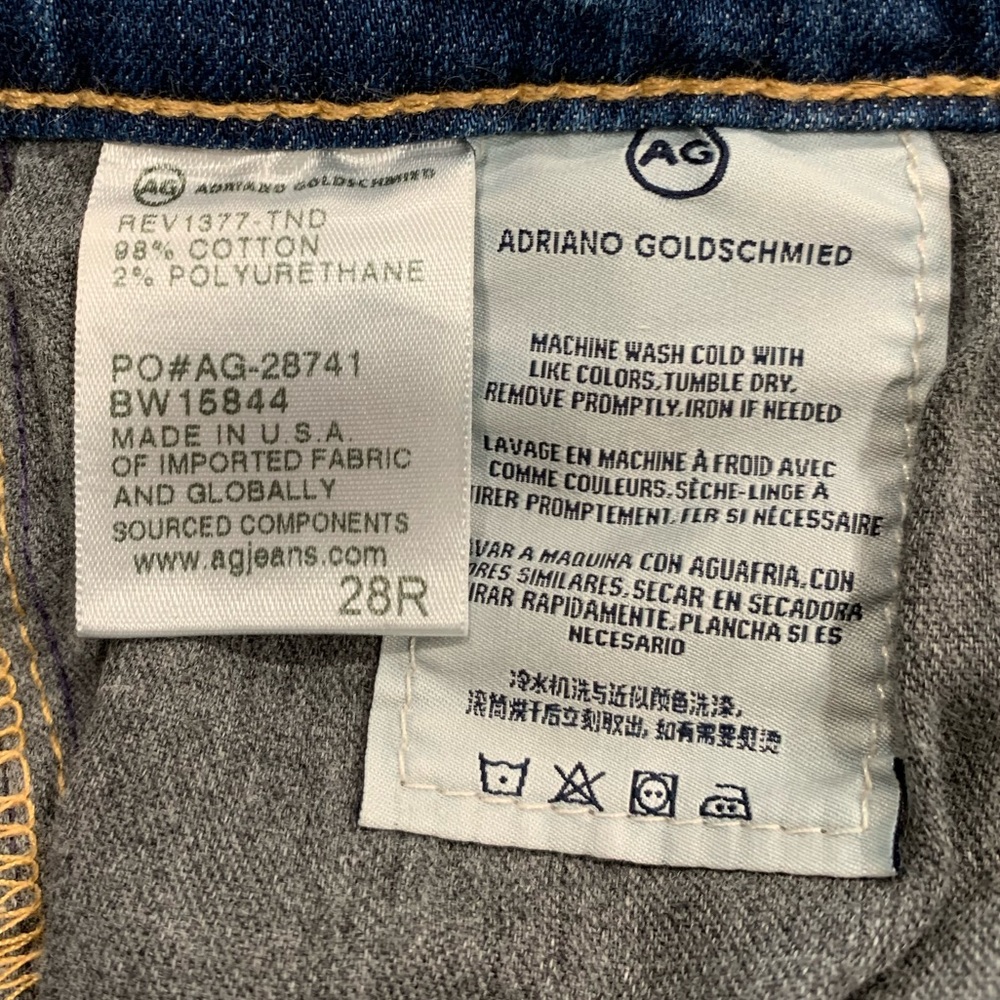 Ag Adriano Goldschmied Jeans Womens Size 28 The Stevie Slim Straight Ankle - Picture 4 of 11